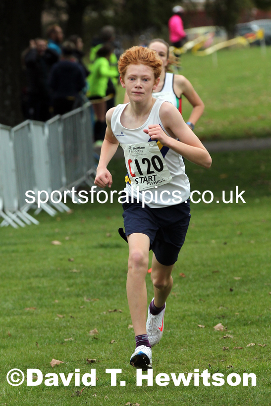 Boys under-15s Northern Cross Country Relays, Graves Park, Sheffield. Photo: David T. Hewitson/Sports for All Pics